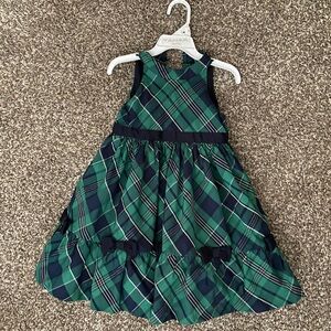 Janie and Jack tartan print dress